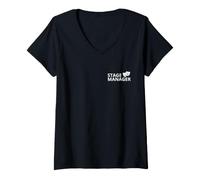 Women's Stage Manager - for Professional Backstage Manager Crew V-Neck T-Shirt