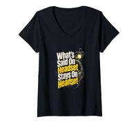 Women's Stage Manager Theater Production Headset V-Neck T-Shirt