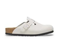 Women's stamped suede clogs Birkenstock Boston Blanc 37