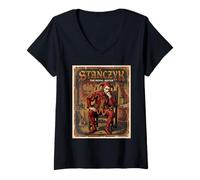 Women's Stanczyk - Polish Court Jester Fool Poland History V-Neck T-Shirt