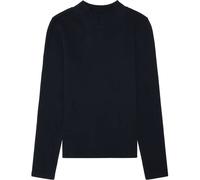 Women's stand-up collar sweater KnowledgeCotton Apparel Noir S
