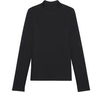 Women's stand-up collar sweater KnowledgeCotton Apparel Noir XS
