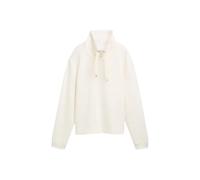 Women's stand-up collar sweatshirt Tom Tailor Scuba Blanc 2XL