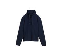 Women's stand-up collar sweatshirt Tom Tailor Scuba Bleu XS