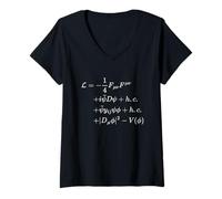 Womens Standard Model Lagrangian of Particle Physics V-Neck T-Shirt