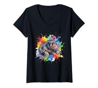 Women's Star-Nosed Mole V-Neck T-Shirt