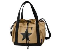 Womens Star Print Shoulder Bag Nylon Handbags Large Capacity Crossbody Bag Unisex Messengers Bag Fashion Satchels Bag Women Bag Student School Bag Large Capacity Shoulder Bag