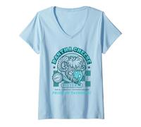 Womens Star Wars Bantha Cheese Pizzeria Blue Milk Pizza Funny V-Neck T-Shirt