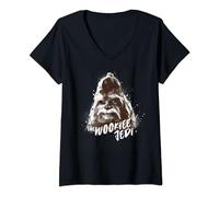 Womens Star Wars The Acolyte Master Kelnacca the Wookiee Jedi V-Neck T-Shirt