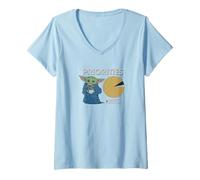 Womens Star Wars: The Mandalorian The Child Priorities V-Neck T-Shirt