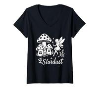 Women's Stardust in The Mushroom Village V-Neck T-Shirt