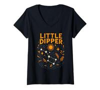 Womens Stars Constellation Little Dipper Vintage Women's Astronomer V-Neck T-Shirt