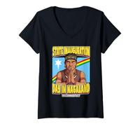 Women's State Inauguration Day in Nagaland December 1st V-Neck T-Shirt