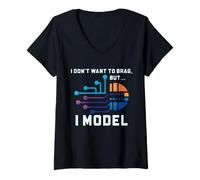 Women's Statistical Modeling Humor Data Scientist I Model V-Neck T-Shirt