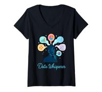 Womens Statistician Data Whisperer Stats V-Neck T-Shirt