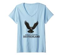 Womens Stay Proud! Stay Free!, Patriot, Germany V-Neck T-Shirt
