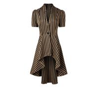 Women's Steampunk Long Striped Jacket Renaissance Victorian Gothic Jacket Long Victorian Coats Autumn Winter Vintage Party Festive Tailcoat Tuxedo jacket Carnival Costume