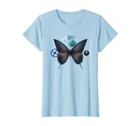 Womens Steampunk Mechanical Butterfly Wings Butterflies Gears Cogs T-Shirt