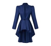 Women's Steampunk Victorian Jacket Coat Medieval Vintage Gothic Tailcoat Long Sleeve Tuxedo Shirt Long Jacket for Women Renaissance Victorian Waistcoat Jacket Gothic Steampunk Jacket Top