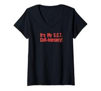 Womens Stem Cell Transplant Cell-iversary Tops, Tees & Accessories V-Neck T-Shirt