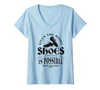 Womens Step Dance Dancer - Jigging Irish Dance V-Neck T-Shirt