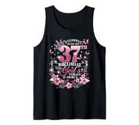 Womens Stepping Into My 37th Birthday with Grace & Faith Tank Top