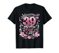 Womens Stepping Into My 39th Birthday with Grace & Faith T-Shirt