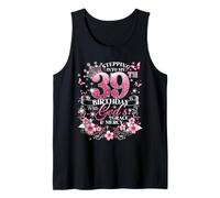 Womens Stepping Into My 39th Birthday with Grace & Faith Tank Top