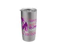 Womens Stepping Into My 45th Birthday 45 Year Old Bday Queen Stainless Steel Insulated Tumbler