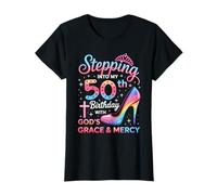 Womens Stepping Into My 50th Birthday Women 50 Years Old Bday T-Shirt