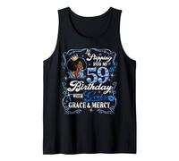 Womens Stepping Into My 59th Birthday With Grace & Faith Tank Top