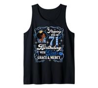 Womens Stepping Into My 71st Birthday With Grace & Faith Tank Top
