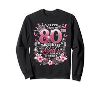 Womens Stepping Into My 80th Birthday With Grace & Faith Sweatshirt