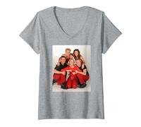 Womens Steps Pop Group Portait 1997 V-Neck T-Shirt