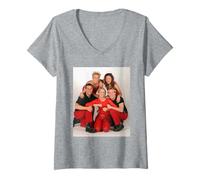 Womens Steps Pop Group Portait 1997 V-Neck T-Shirt