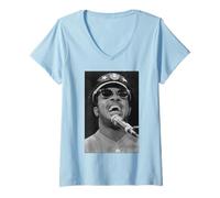 Womens Stevie Wonder Live In London By Stephen Wright V-Neck T-Shirt