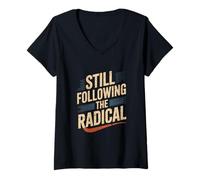 Womens Still Following The Radical Christian Faith Discipleship V-Neck T-Shirt