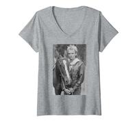 Womens Sting Of The Police Horse Photo Zenyatta Mondatta Tour 1980 V-Neck T-Shirt