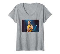 Womens Sting Of The Police Soul Cages Tour Whitley Bay 1991 V-Neck T-Shirt