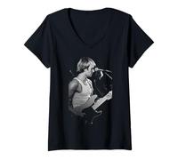 Womens Sting Performing Live The Police Zenyatta Mondatta Tour 1980 V-Neck T-Shirt