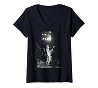 Womens Sting The Police Performing Live Zenyatta Mondatta Tour 1980 V-Neck T-Shirt