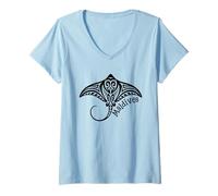 Women's Stingray Maldives V-Neck T-Shirt
