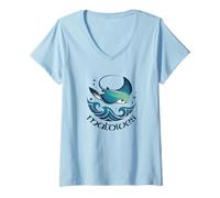 Women's Stingray Maldives V-Neck T-Shirt