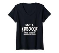 Women's STO A Sbrocca’ - Funny Italian Slang Typography Design V-Neck T-Shirt