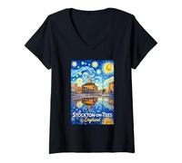Women's Stockton On Tees England V-Neck T-Shirt