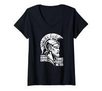 Women's Stoic Philosophy Four Cardinal Virtues for Daily Wisdom V-Neck T-Shirt
