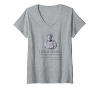 Women's Stoicism - Life is Short - Marcus Aurelius Stoic Philosophy V-Neck T-Shirt