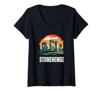 Womens Stonehenge V-Neck T-Shirt