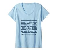 Women's Stop Child Abuse End The Silence Prevention Month Redact V-Neck T-Shirt