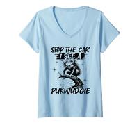 Women's Stop The Car I See A Pukwudgie V-Neck T-Shirt